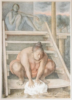 Lot 1326 - Francisco Zuniga LA ESCALERA Color lithograph,...