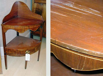 Lot 286 - George III Style Mahogany Corner Washstand