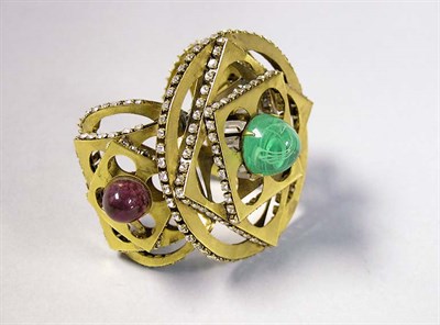 Lot 3365 - Iradj Moini Eastern Inspired Brass Cuff...