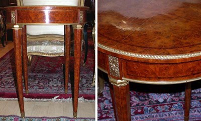 Lot 2650 - Louis XVI Style Gilt-Metal Mounted Burl-Walnut...