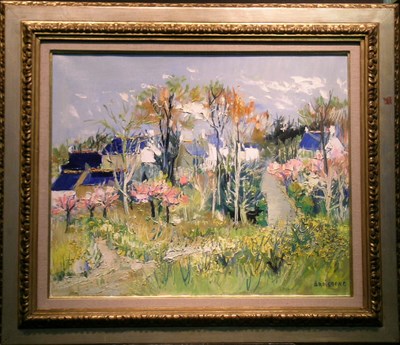 Lot 2086 - Yolande Ardissone French, b.1927 VILLAGE IN...