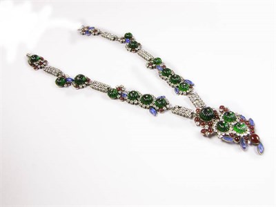 Lot 3358 - Chanel Faux Emerald, Ruby and Sapphire...