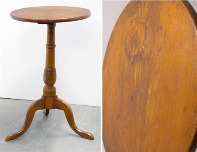 Lot 2098 - Pine and Maple Tripod Stand The circular top...
