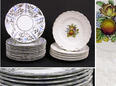 Lot 2070 - Set of Twelve Wedgwood Silver Lustre Scalloped...
