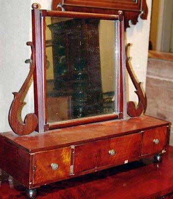 Lot 2078 - Mahogany Dressing Glass Circa 1830 The...