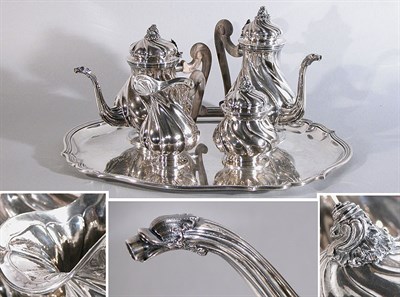 Lot 2434 - Buccellati Sterling Silver and Ebony Coffee...