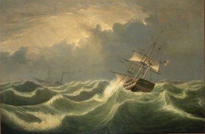 Lot 191 - Fitz Hugh Lane 1804-1865 SHIPS PASSING IN...