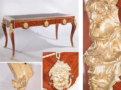 Lot 2399 - Louis XV Style Gilt-Metal Mounted Walnut...