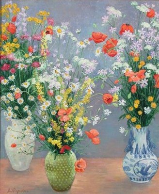Lot 165 - Andre Vignoles French, b.1920 BOUQUETS AUX...