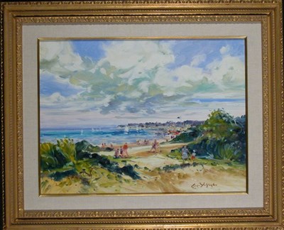 Lot 157 - Georges Yoldjoglou Continental, b.1935 PLAGE...