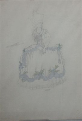 Lot 5 - Studio of Leon Bakst COSTUME DESIGN Stamped...