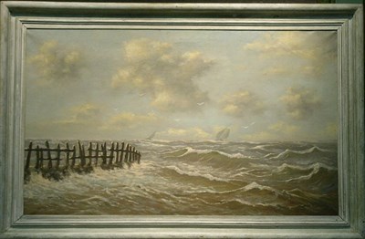 Lot 2048 - Hans Lenteman 20th Century SEASCAPE Signed...