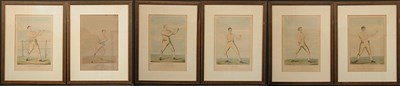 Lot 2091 - S.W. Fores, publishers [PUGILISTS] Six...