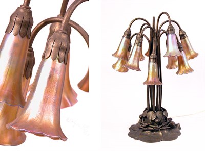 Lot 2532 - Tiffany Studios Gilt-Bronze and Favrile Glass...