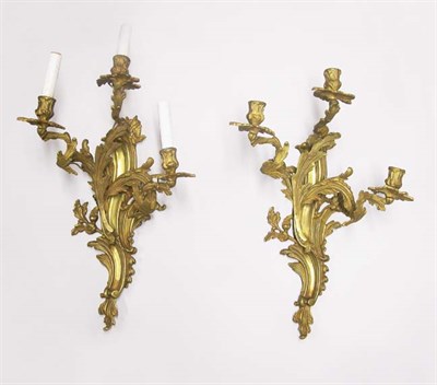 Lot 2583 - Set of Four Louis XV Style Gilt-Bronze...