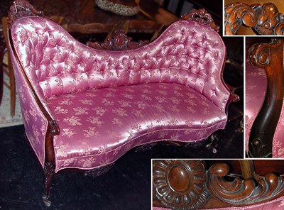 Lot 135 - Rococo Revival Rosewood Sofa