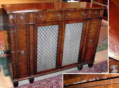 Lot 2415 - Regency Style Mahogany Side Cabinet Height 39...