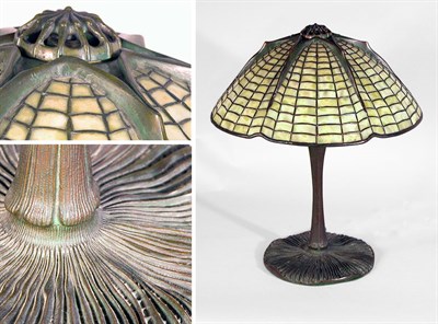 Lot 2531 - Tiffany Studios Bronze and Leaded Favrile...