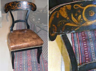Lot 2502 - Set of Four Painted and Gilt Decorated Dutch...