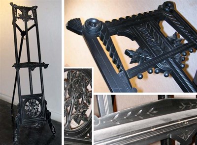 Lot 154 - Victorian Ebonized Wood Easel