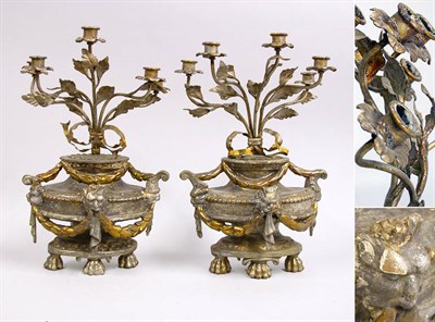 Lot 2340 - Pair of Italian Gilt-Wood and Bronze...