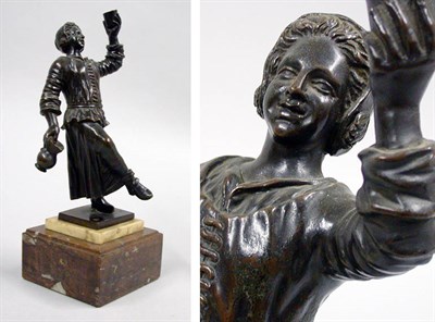 Lot 2430 - French Patinated-Bronze Figure of a Dancer