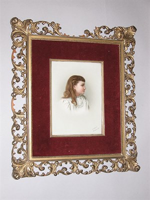Lot 2350 - KPM Porcelain Plaque Of rectangular form,...
