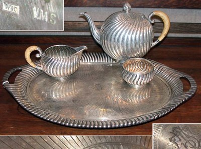 Lot 2438 - Austrian-Hungarian Silver and Ivory Tea...