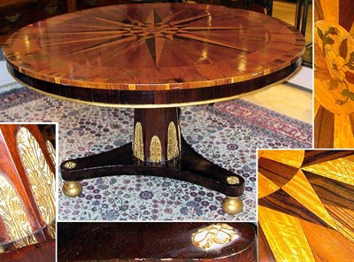 Lot 327 - Regency Style Parcel Gilt Mahogany and...