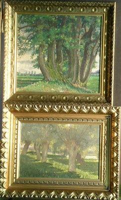 Lot 2059 - F. Olbert 20th Century A TREE BY A MEADOW and...