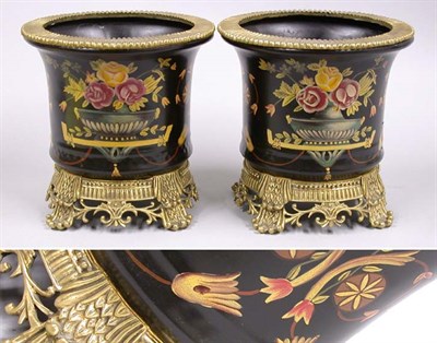 Lot 2552 - Pair of Gilt-Metal Mounted and Polychrome...