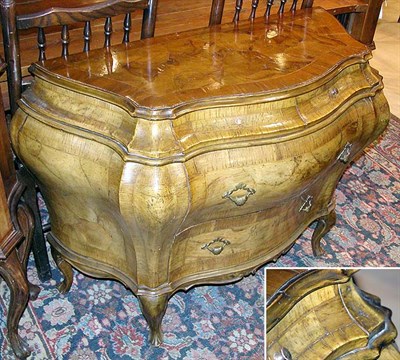 Lot 382 - Italian Rococo Style Walnut Commode