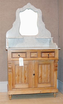Lot 2250 - Pine Cupboard Sink with Mirror