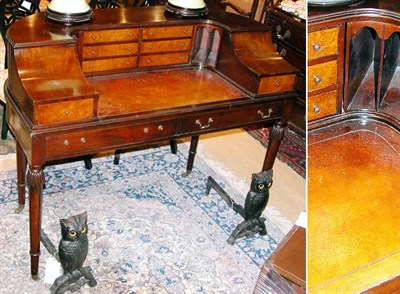 Lot 2288 - Georgian Style Mahogany Carlton House Desk...