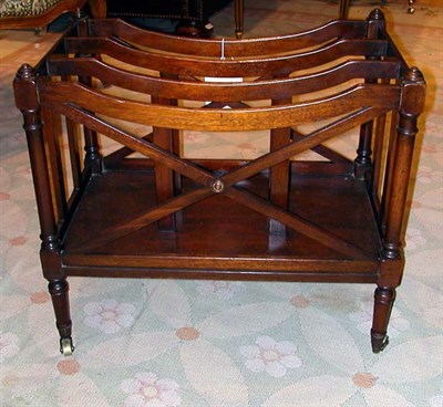 Lot 551 - Georgian Style Mahogany Canterbury