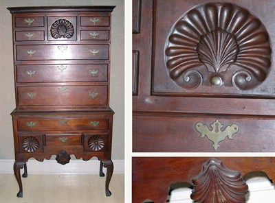 Lot 236 - American Chippendale Style Walnut High Chest