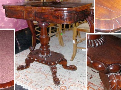 Lot 137 - Classical Inlaid Mahogany Card Table