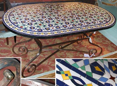 Lot 159 - Ceramic Mosaic Top Center Table