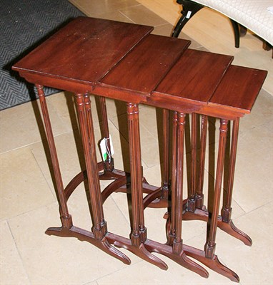 Lot 2561 - Set of Four Georgian Style Mahogany Nesting...