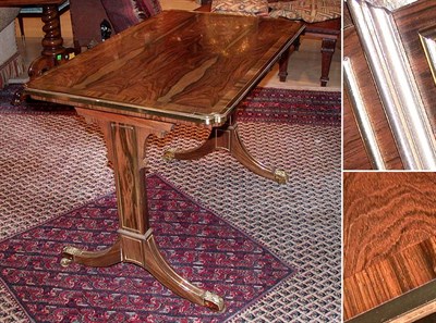 Lot 2559 - Regency Style Brass Inlaid Rosewood Writing Table