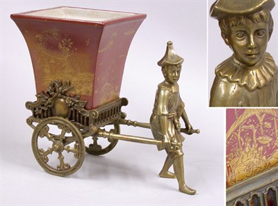 Lot 2516 - Asian Porcelain Figural Jardiniere In the form...