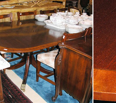 Lot 2191 - Regency Style Double-Pedestal Dining Table...
