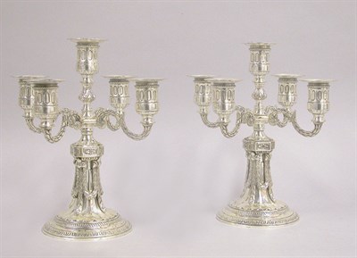 Lot 2412 - Pair of Neoclassical Style Silver Plated...