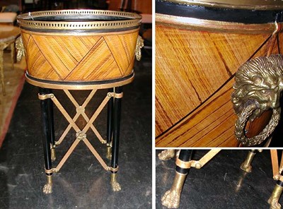 Lot 151 - Empire Style Tole Painted Jardiniere