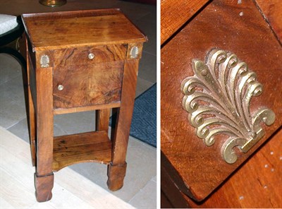 Lot 2580 - Charles X Walnut Bedside Cupboard