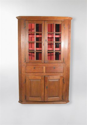 Lot 2215 - Walnut Corner Cupboard Mid-Atlantic States,...