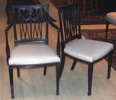 Lot 2069 - Set of Six Federal Style Mahogany Dining...