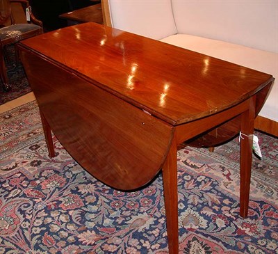 Lot 509 - George III Mahogany Drop-Leaf Dining Table...
