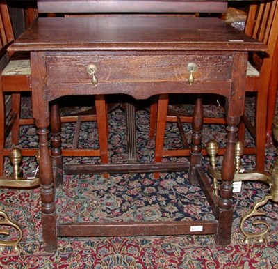 Lot 225 - George I Style Elm One-Drawer Table Side Table...