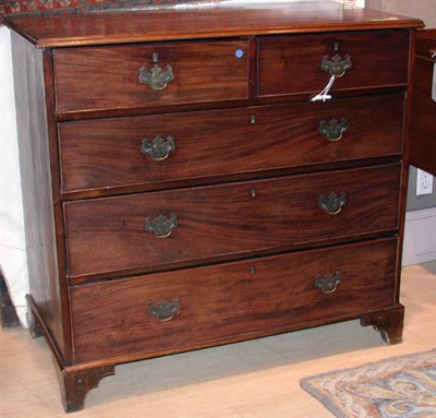 Lot 4392 - George III Mahogany Chest of Drawers Late...